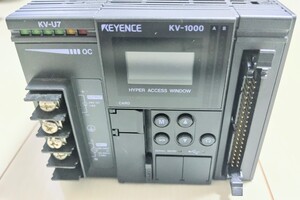 値下げ 中古 キーエンス シリアル内蔵 CPU ユニットKV-1000 ＋AC電源ユニット 出力電流1.8AKV-U7 KEYENCE