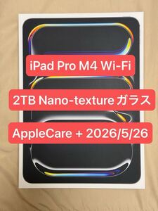 【1円スタート】iPad Pro 11インチ Wi-Fi 2TB Nano-textureディスプレイガラス搭載 2024年春モデル MWR83J/A [スペースブラック]