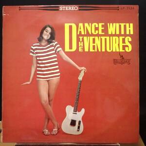 【GI133】THE VENTURES 「Dance With The Ventures (ヴェンチャーズと踊ろう)」, 64 JPN 赤盤/国内初回盤/独自ペラジャケ