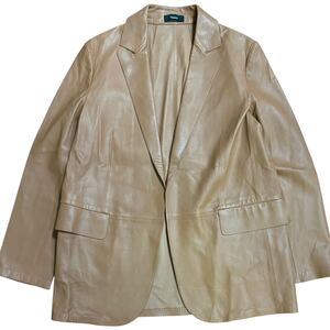 Theory Point Nappa LX Relaxed JKT size:S羊革 ボタンレス レザージャケット テーラードジャケット Sサイズ