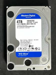 【送料無料】　★ 4TB ★　WD Blue　/　WD40EZRZ　【使用時間：17 ｈ】2018年製　新品同様　3.5インチ内蔵HDD　Western Digital Blue　SATA