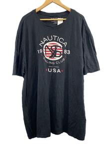 NAUTICA◆Tシャツ/コットン/BLK/ブラック/XXXL/メキシコ製