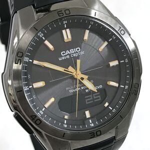 美品 CASIO カシオ WAVECEPTOR ウェーブセプター マルチバンド6 腕時計 WVA-M640B-1A2 電波ソーラー タフソーラー アナデジ 動作確認済み