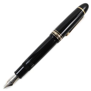 極美品●MONTBLANC モンブラン マイスターシュテュック No.149 ペン先14K Fニブ ホワイトスター 万年筆 ブラック ゴールド メンズ