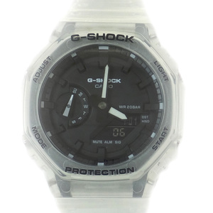 【天白】カシオ G-SHOCK ジーショック ブラック文字盤 GA-2100SKE-7AJF クリア アナログデジタル クォーツ