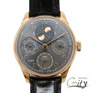 IWC【アイ・ダブリュー・シー】 ポルトギーゼ パーペチュアル・カレンダー IW503404 18Kレッドゴールド/グレー文字盤 メンズ【USED】