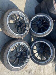 215/40R18 HIFLY HF805 日本製アルミホイールセットADVAN RACING 4穴 7.5J 42