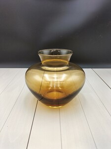 【H-2408FB7】◆フラワーベース◆ガラス◆ZARAHOME◆ザラホーム◆インテリア◆住まい◆展示品◆ 花器◆ 置物◆ レトロ◆