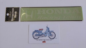 HONDA☆テレカ＆ステッカーセット☆SUPER CUB☆未使用