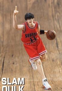 【即納】スラムダンク 1/10 可動フィギュア 流川楓 湘北高校 赤ユニフォーム 11号SLAMDUNK ACTION FIGURE非s.h.figuarts figmaコレクション