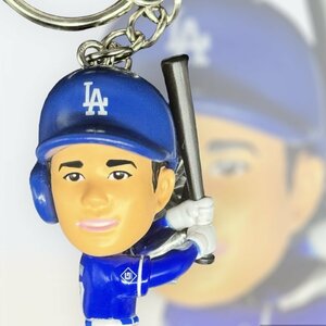 非売品　大谷翔平　ロサンゼルス　ドジャース　ビジター　サインプリントユニフォームキーホルダー　アンボブルヘッド