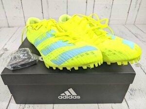 【5yt233】陸上競技用スパイクシューズ adidas アディダス FW2249 ファインネス スパイク サイズ：28.5cm 美品◆e21