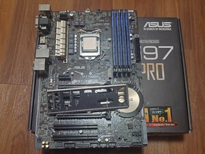 中古品 ASUS H97-pro マザーボード + celeron g1840 +ddr 3 4g*4枚 セット win10ライセンス認証済み