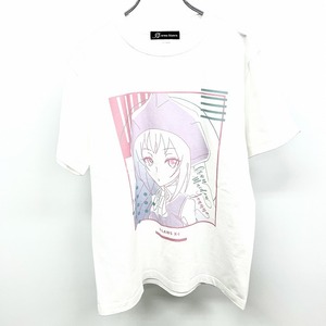 【新品】arma bianca Tシャツ TVアニメ SHAMAN KING シャーマンキング アイアンメイデンジャンヌ lette-graph 半袖 綿100% S 白 メンズ