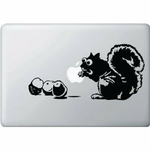 MacBook ステッカー シール Apple and Squirrel