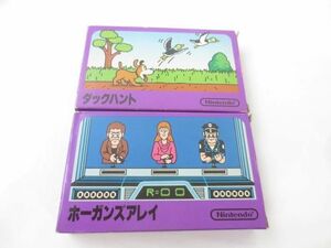 【同梱可】中古品 ゲーム ファミコン ソフト 2点 ダックハント ホーガンズアレイ 箱 説明書 等 グッズセット