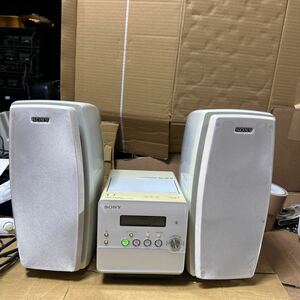 あ-7132）SONY ホームオーディオ CMT-AO1MD コンポーネントシステム☆CD MD テープ ラジ/リモコン欠品