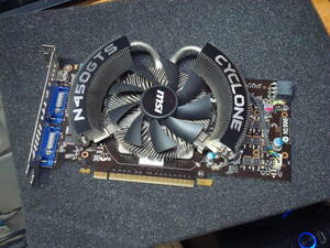 GeForce GTS 450 GDDR5 1GB msi N450GTS Cyclone 1G OC/D5 完動品