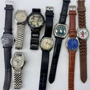 【ジャンク品まとめ売り】☆送料無料☆ 動作未確認 15本セット メンズ腕時計 SEIKO5 セイコー5 ORIS オリス CITIZEN シチズン IWC