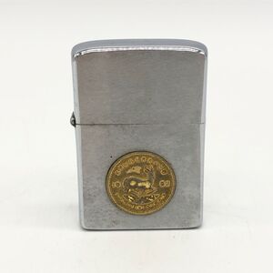 【27102】Zippo ジッポー オイルライター クルーガーランド金貨 着火未確認 ヴィンテージ 経年保管品 中古品 レターパックライト