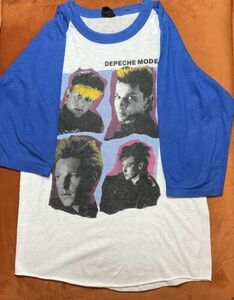 True VTG 1980’s Depeche Mode Concert T-Shirt Raglan Jersey Awesome 海外 即決