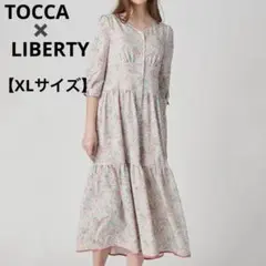 極美品　TOCCA トッカ　リバティ　花柄　ティアード　ワンピース　大きいサイズ