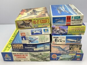 ドラゴン 1/144 MIG-27 F-102 デルタダガー 天山紫電改 他 内袋開封 手付け 飛行機プラモデル まとめて/ジャンク [26-2682]