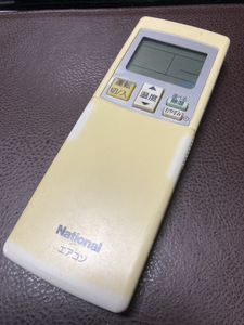 【National エアコンリモコン】中古　単4電池2本　タイマー　におい除去　除湿　おやすみ　ナショナル【23/01 TY-1B】