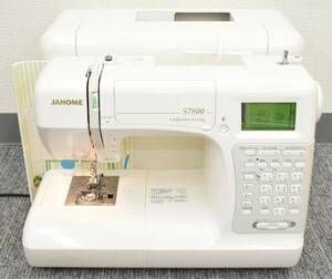 I★JANOME ジャノメ computer seming S7800 電子ミシン 箱 取扱説明書付き★