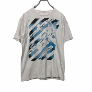 Hurley 半袖 プリントTシャツ Lサイズ ハーレー ウィメンズ 白 ホワイト 古着卸 アメリカ仕入れ a406-5820