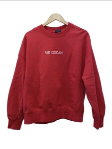 NIKE◆AS W J AIR JDN SP FLC CREWNCK/スウェット/XXL/コットン/RED トレーナー ジョーダン Jordan