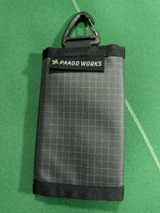 ▲PAAGO WORKSパーゴワークス カラビナ付 3つ折り コンパクト財布 トレイルバンク S グレー 美品!!!▲