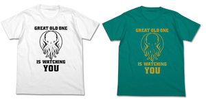 ★新品未開封 タグ付 GREAT OLD ONE IS WATCHING YOU Tシャツ ミスカトニック大学購買部 Lサイズ 2点セット ホワイト&アップルグリーン★