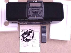 ZS-3 SONY PERSONAL AUDIO SYSTEM / COMPACT DISC STEREO RADIO CASSETTE RECORDER