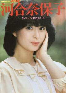 河合奈保子写真集　チェリーピンクのプチハート 　 音楽専科臨時増刊　　アイドルNo1 PART-17 　 1983年　良品！