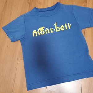 送料無料 即決 mont-bell mont-bell Tシャツ 100 半袖 ロゴ