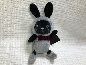 ☆新品☆アナスイ/可愛いグローブホルダー/ぬいぐるみうさぎ黒/バッグチャーム