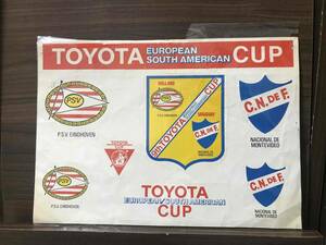 トヨタカップ TOYOTA CUP // ステッカー PSVアイントホーフェン vs ナショナル・モンテディデオ ステッカー