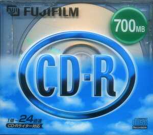 FUJIFILM データ用 CD-R　700MB 富士フィルム　原産国　日本　1～24倍速　CD-R 700E 1P　1PACK　CD-Rライタータ対応　未開封新品