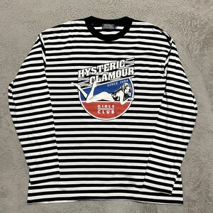 HYSTERIC GLAMOUR GIRLS CLUB ボーダー　ロンt tシャツ XL ガール　ヒステリックグラマー