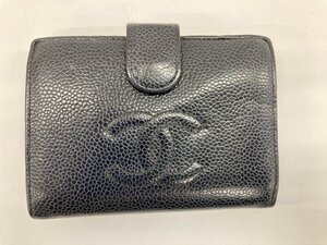 CHANEL シャネル 二つ折り財布 ココマーク キャビア 6476883 箱付き 付属品付き【DAARE025】