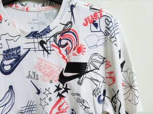 NIKE NSW SPORT PACK SS Tee イラスト 白 M ナイキ スポーツウェア スポーツ パック ホワイト ニケ像 風車 CK3013-100