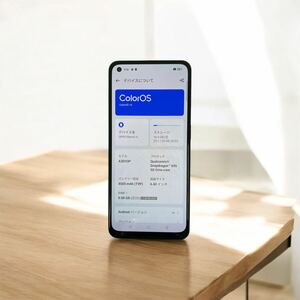 ●B OPPO Reno9A ナイトブラック スマホ本体 動作確認済み 初期化リセット済み ネットワーク判定 使用一年未満 傷あり