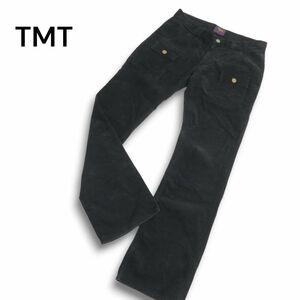 TMT ティーエムティー ビッグホリデー 秋冬★ コーデュロイ ブーツカット ブッシュ パンツ Sz.M メンズ 黒 日本製　C4B04845_B#Q