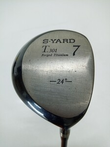 ★S-YARD T301 24度 7W flex:R2 NEW DESIGNED GRAPHITE SHAFT メンズ右 エスヤード フェアウェイウッド★