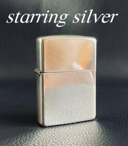 美品　鏡面　ZIPPO STERLING SILVER スターリングシルバー　純銀　2002年　ジッポライター　1000円スタート