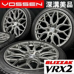 深溝美品★ブリヂストン VRX2 245/40R19 275/35R19&VOSSEN HF-2 4本 240726-S2 BMW G15 G16 G30 G31等*19インチスタッドレス5H 112ホイール