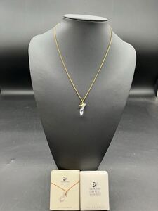 夏本　12月　No.94 SWAROVSKI スワロフスキー　ネックレス　アクセサリー　クリスタル　ペンダント　メタルチェーン　レディース　箱付き