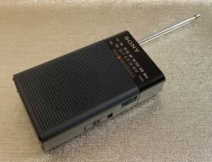 SONY FM/AM ハンディーポータブルラジオ ブラック ICF-P27