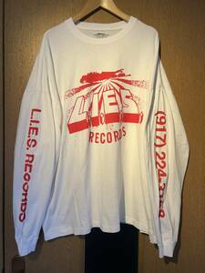 L.I.E.S. Records ライズレコード ライズレコーズ tシャツ ロンt DOMICILE TOKYO Undercover C.E. Ron Morelli Lサイズ